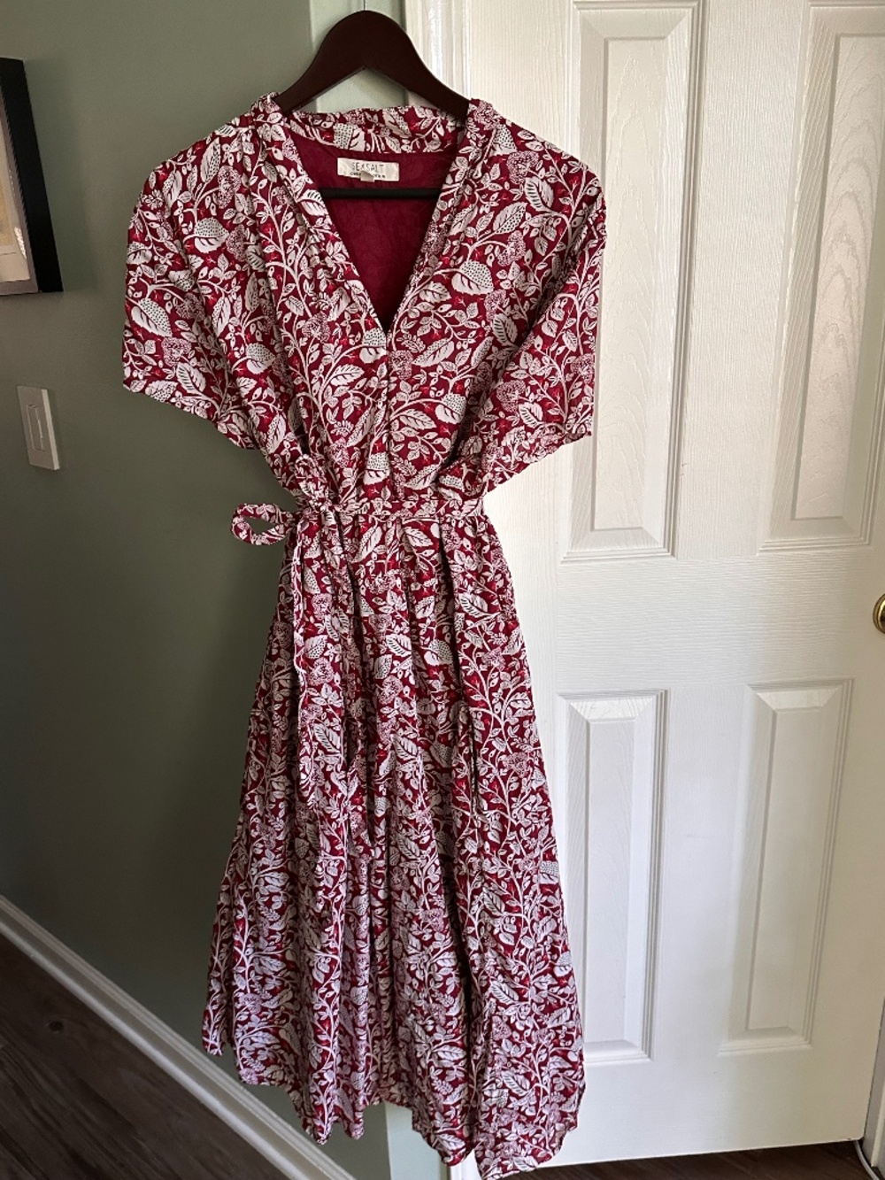 SEASALT Cornwall Top Terrace Organic Cotton Dress - Red - US 18/ UK 22